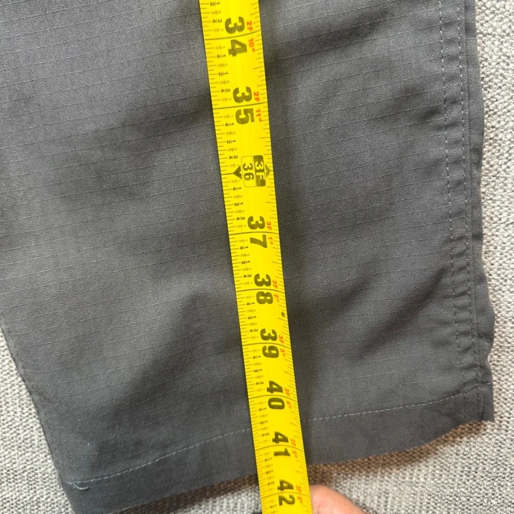 Carhartt Work Pants Mens 34/30 Gray Ripstop Utility Straight Leg